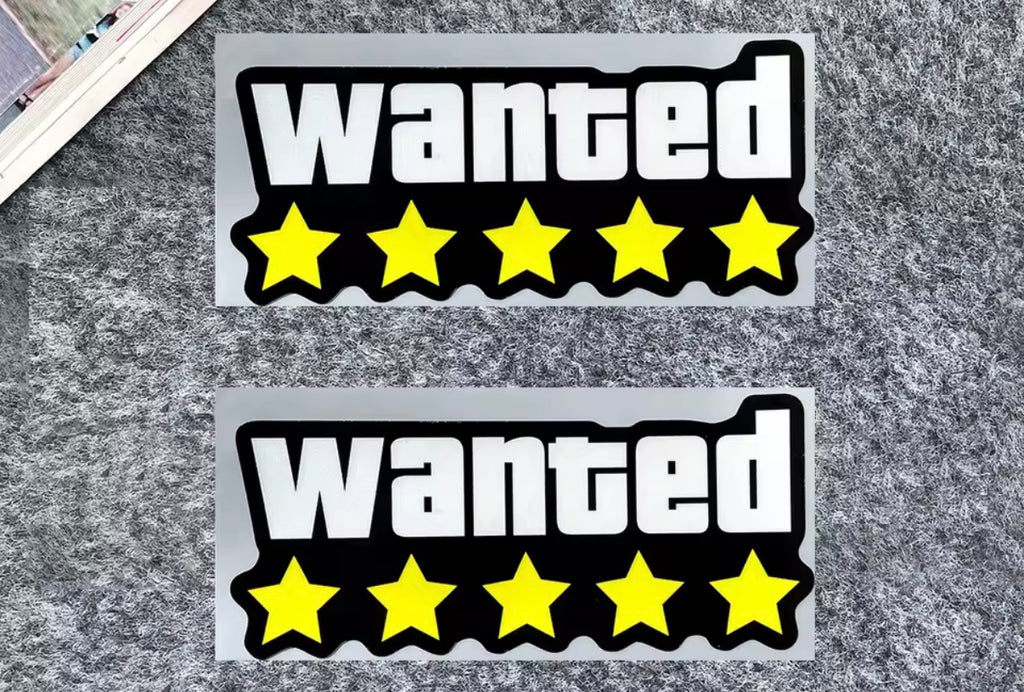 Motorcycle Wanted Sticker