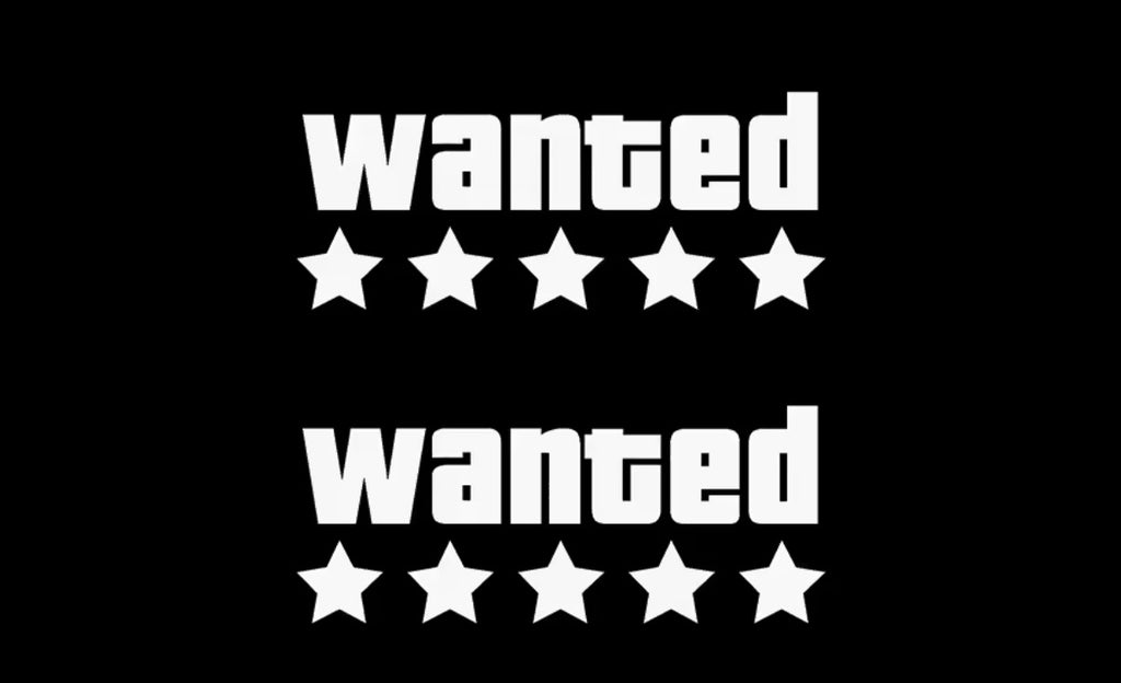 Motorcycle Wanted Sticker