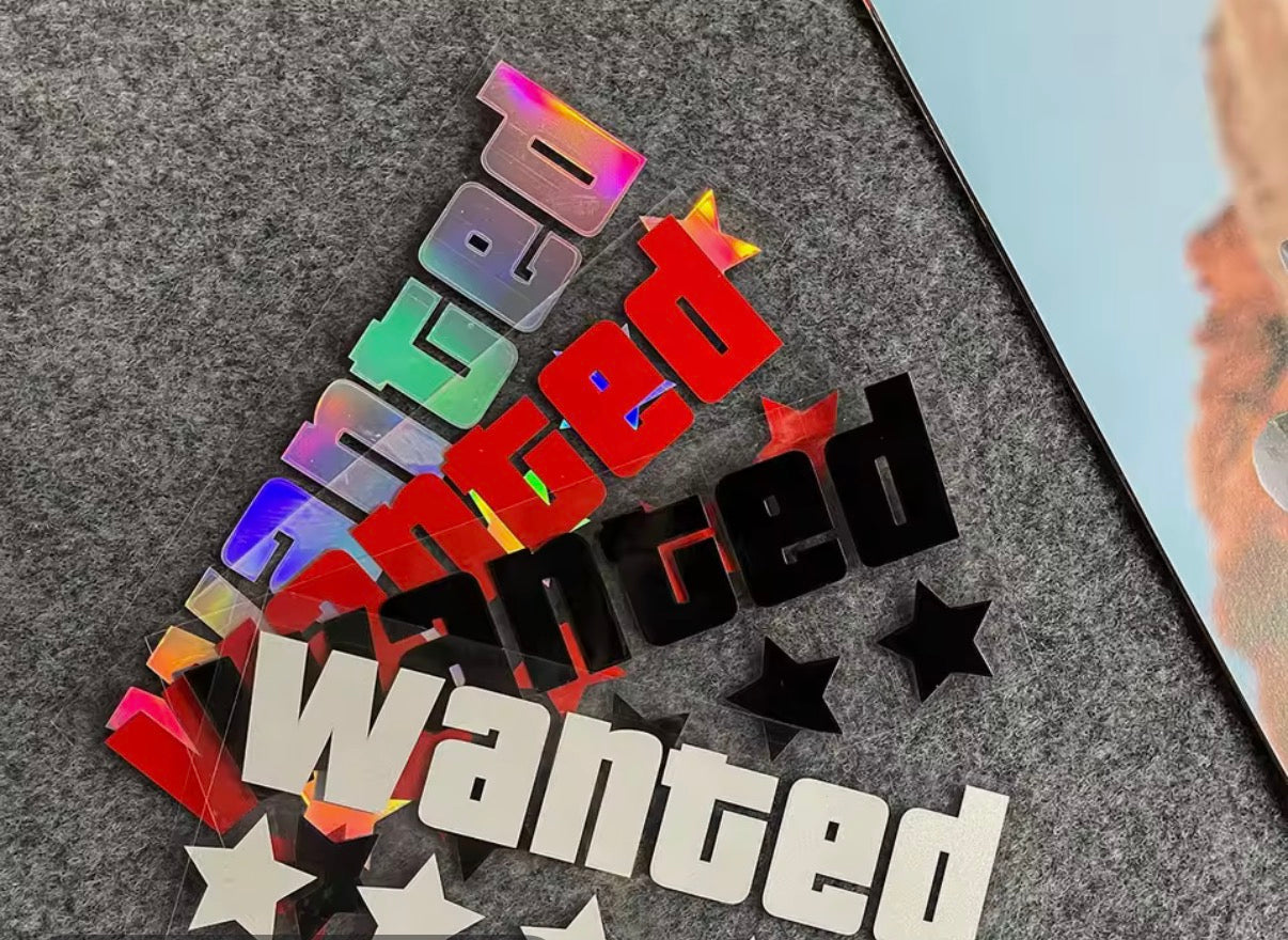 Motorcycle Wanted Sticker
