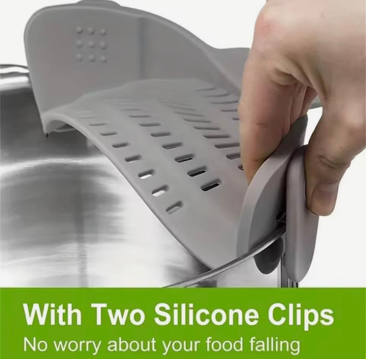 Silicone Pot/Bowl Clip Strainer