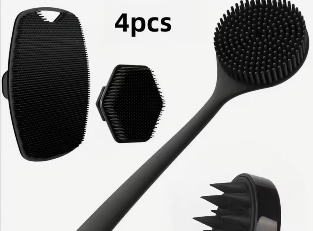 4pc Shower Scrub Set