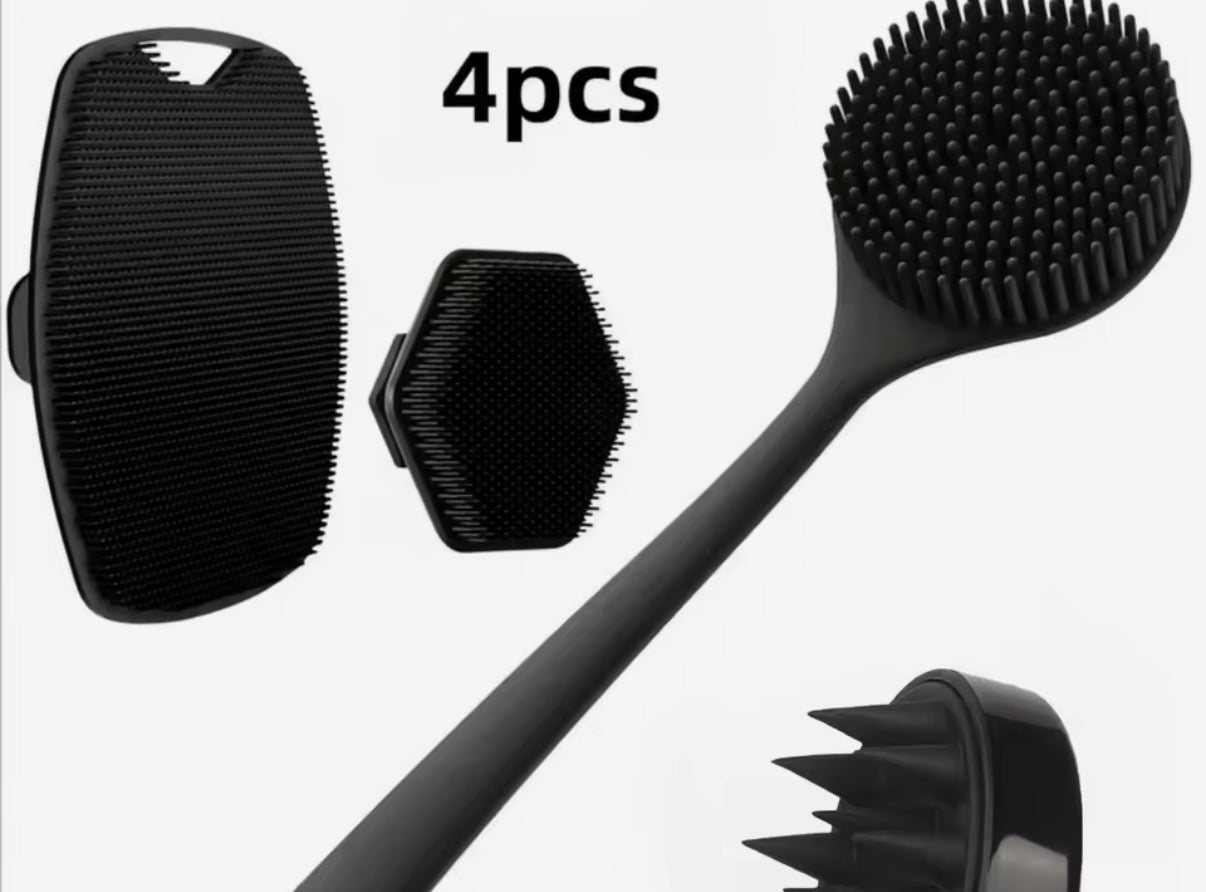 4pc Shower Scrub Set
